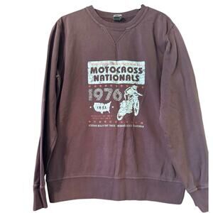 Fossil Brand Retro Motocross Nationals pull over sweatshirt M grunge adventure